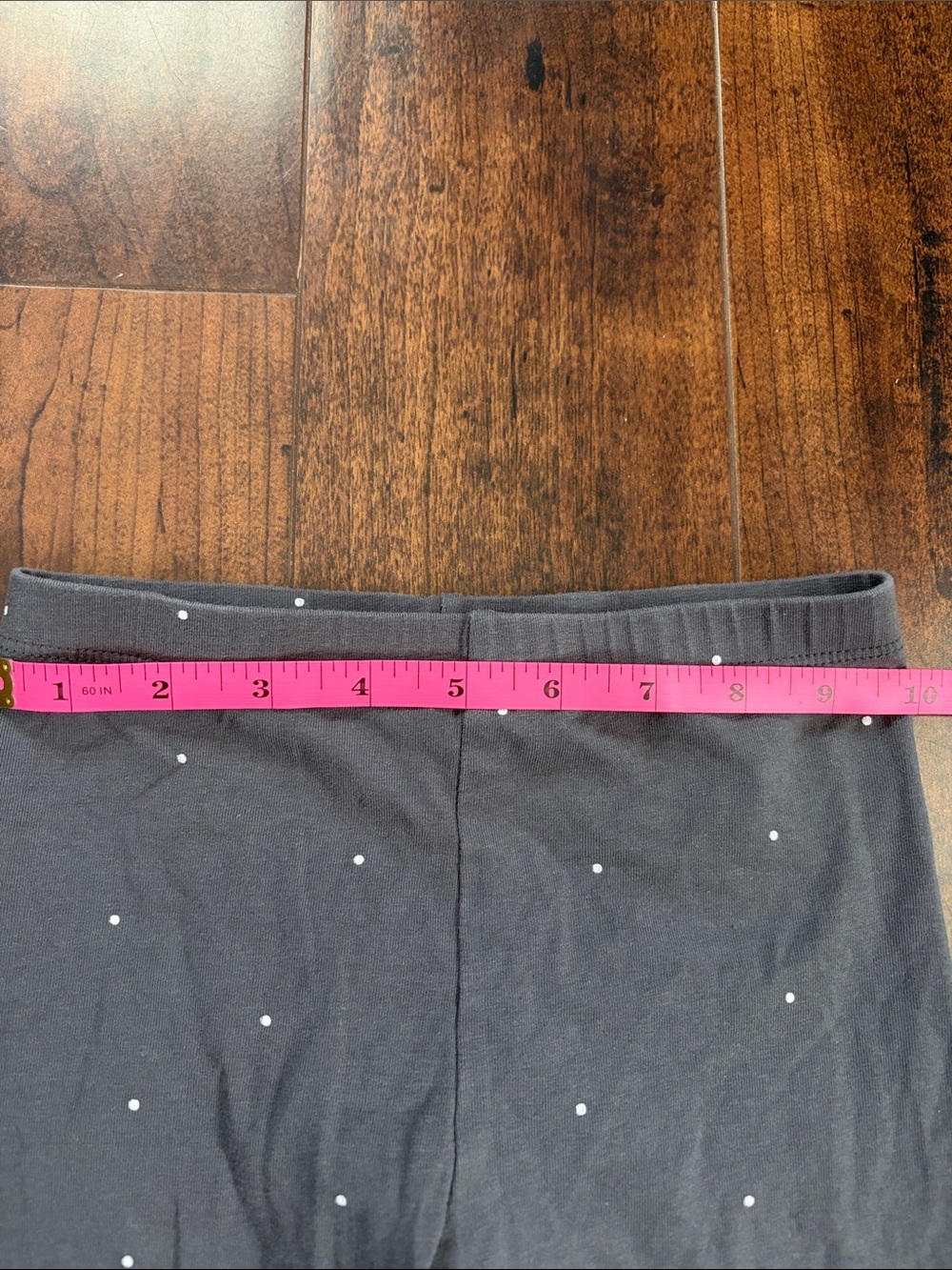 H&M Dot Print Leggings Pair - White & Charcoal Size 7 Girls - Picture 7 of 7